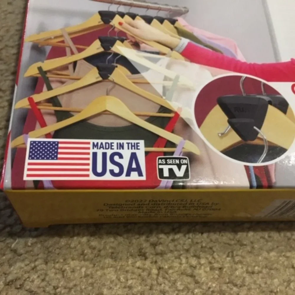 NEW TWO BOXES Ruby Space Triangles Hanger Hooks Closet Organizer 36 Pieces